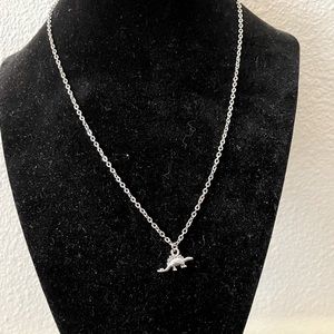 Handmade Dinosaur Stegosaurus Necklace